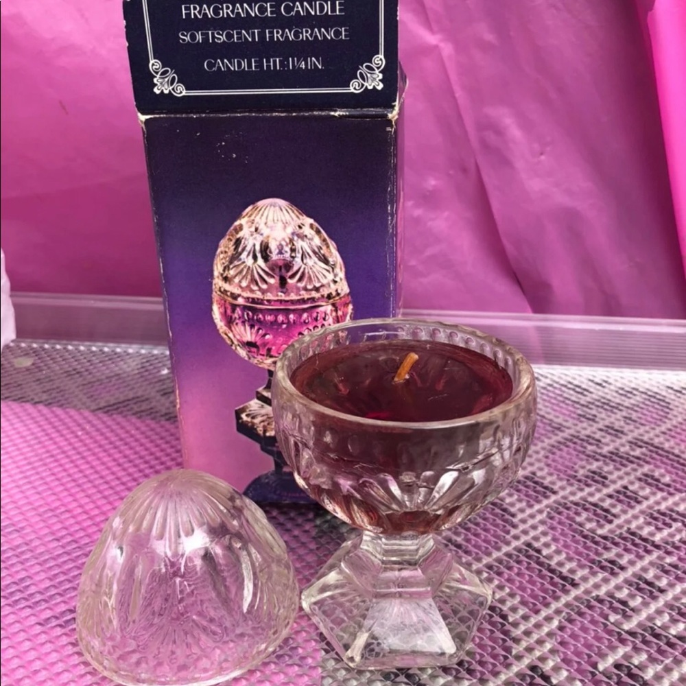 AVON CRYSTALGLOW  CLEARFIRE TRANSPARENT FRAGRANCE CANDLE